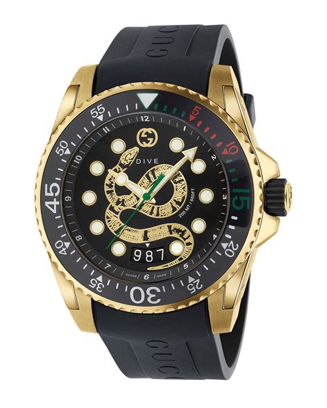 gold Gucci watches for men